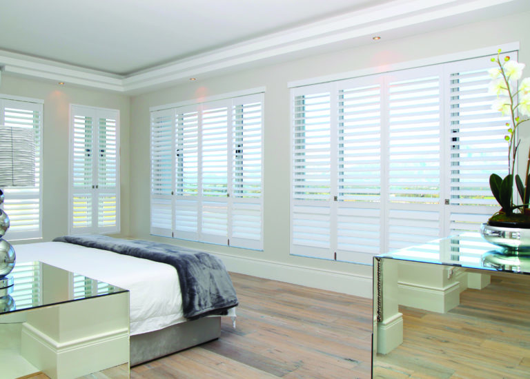 Bed With White Shutter — Timber Tec Shutters In Ballina, NSW