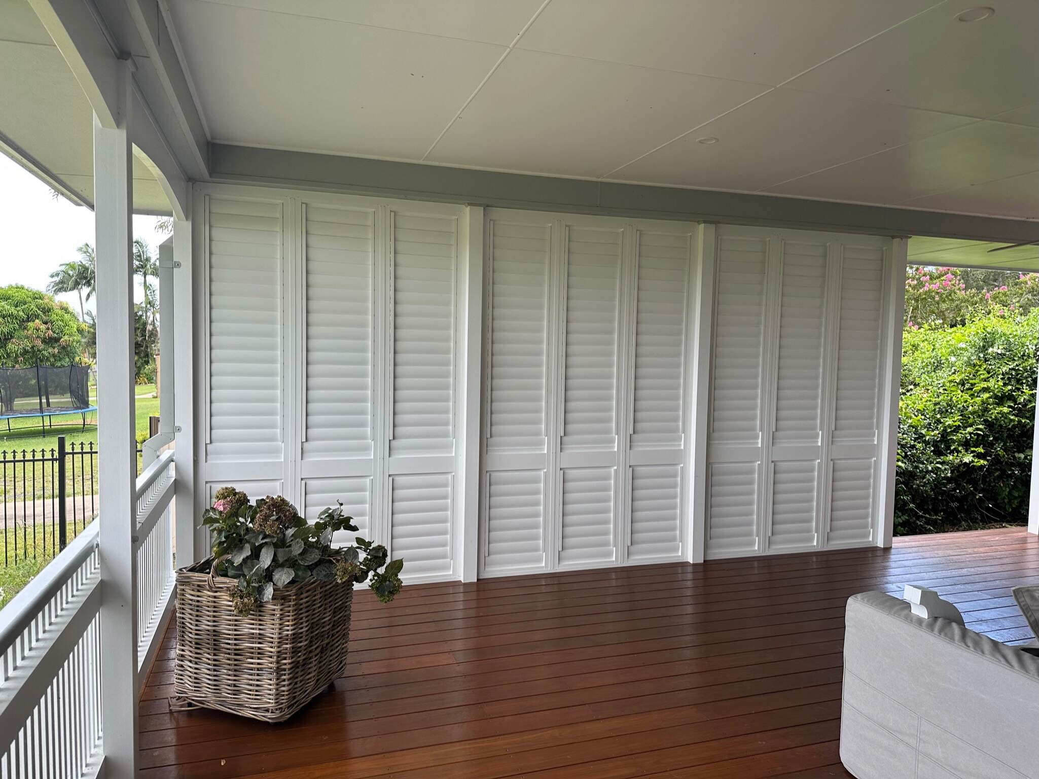 Floor Unit with Wide Windows — Timber Tec Shutters In Ballina, NSW