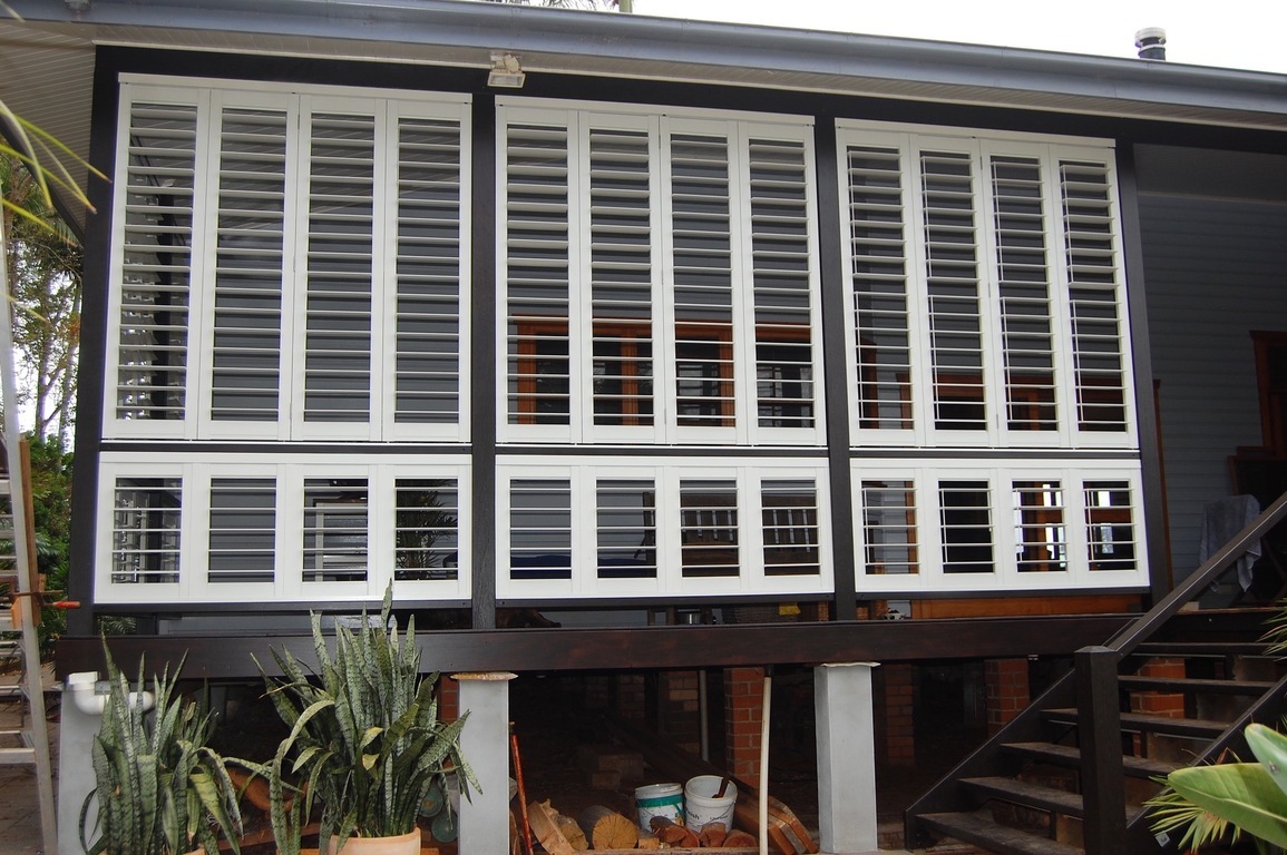 Side House Aluminum Shutter — Timber Tec Shutters In Ballina, NSW
